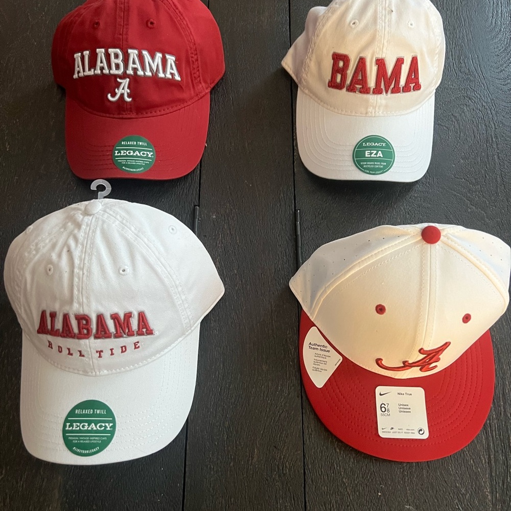 University of Alabama Hat Bundle - Red and White